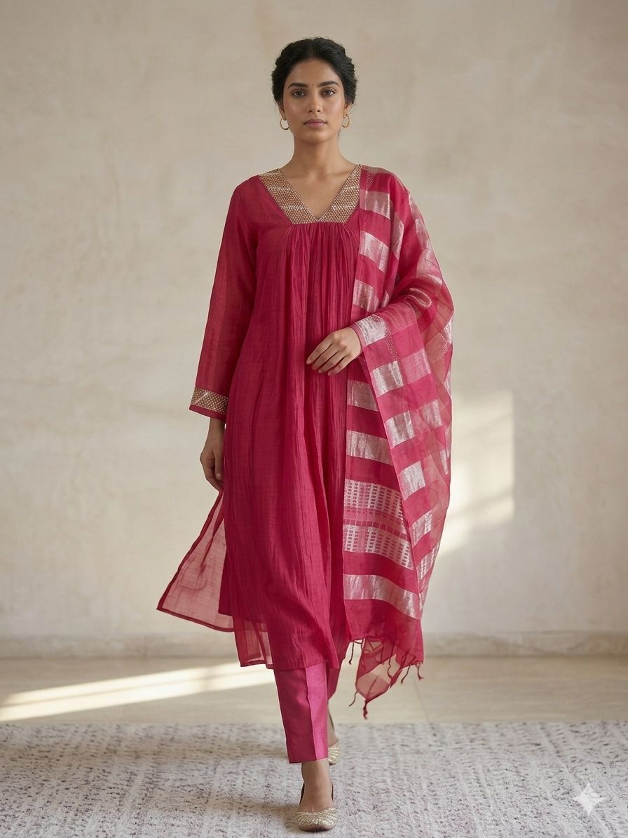 Rani pink suit set