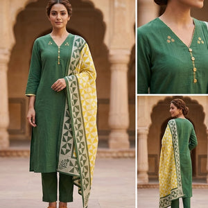 Emerald Dupptta Set