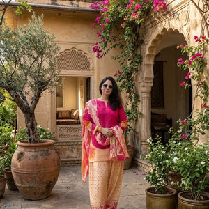Pure Chinnon Farshi Suit