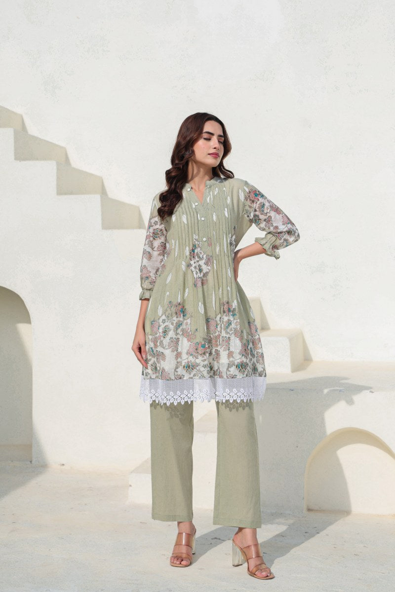 Pastel Green Comfort Kurta Set