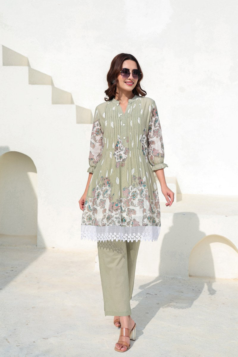 Pastel Green Comfort Kurta Set
