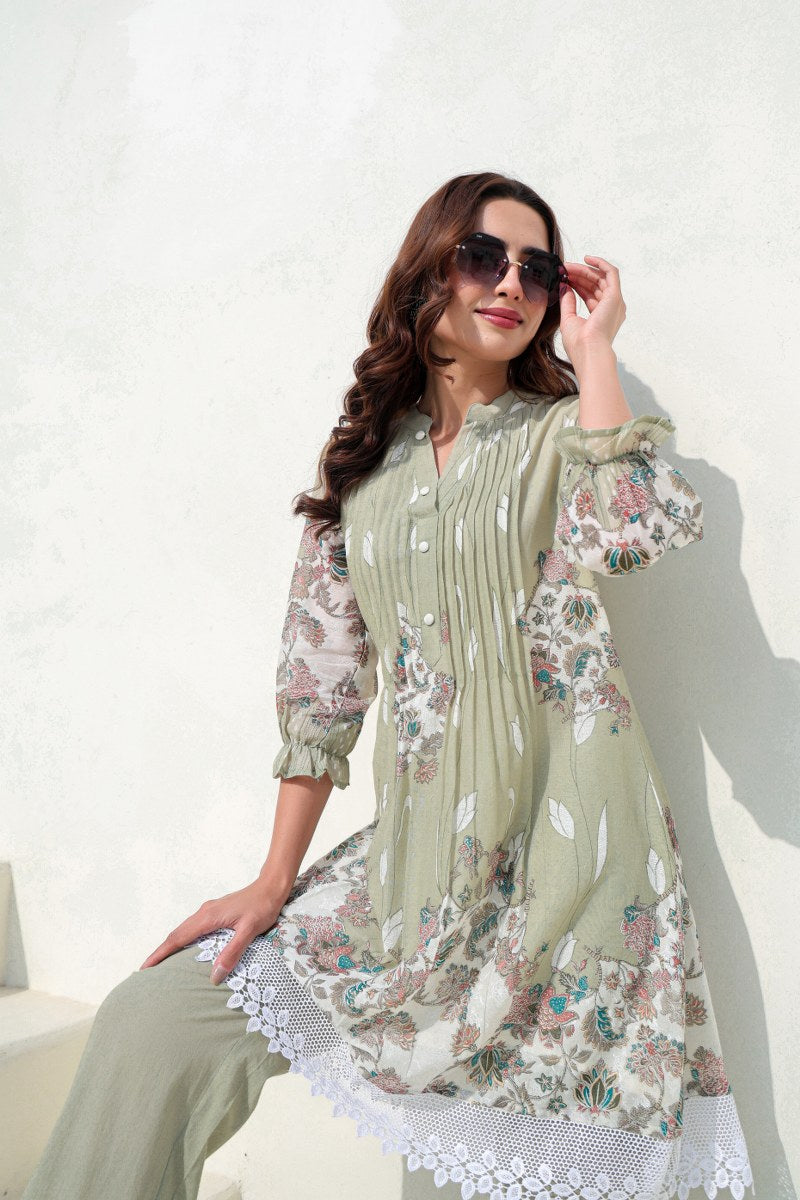 Pastel Green Comfort Kurta Set