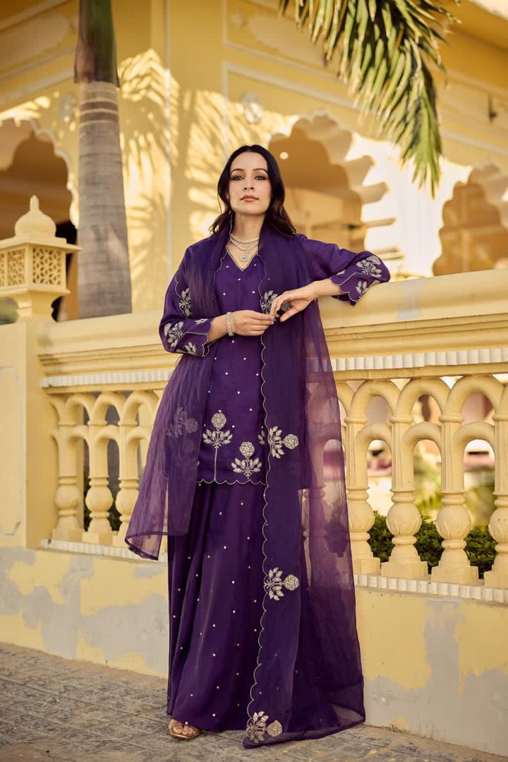 Rich Purple Kurta Set