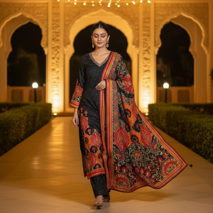 Printed Floral Kurta Set