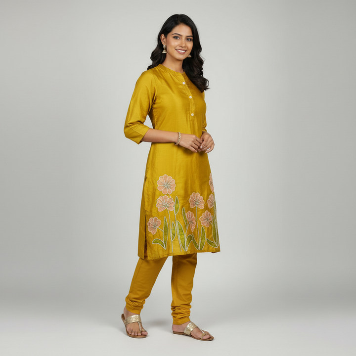 Kritika Elegant Mustard Suit Set