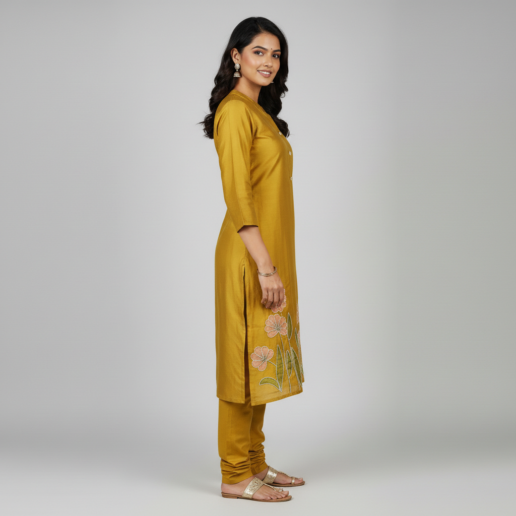 Kritika Elegant Mustard Suit Set