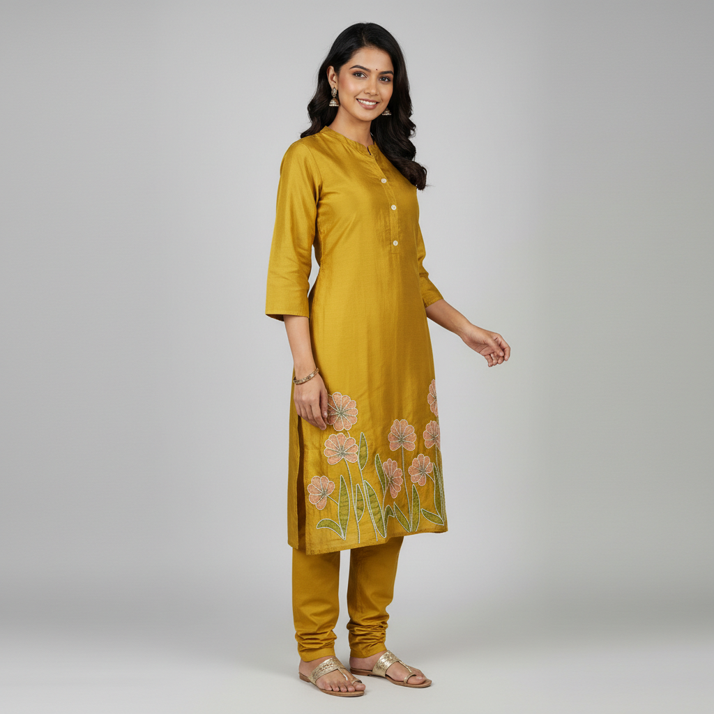 Kritika Elegant Mustard Suit Set