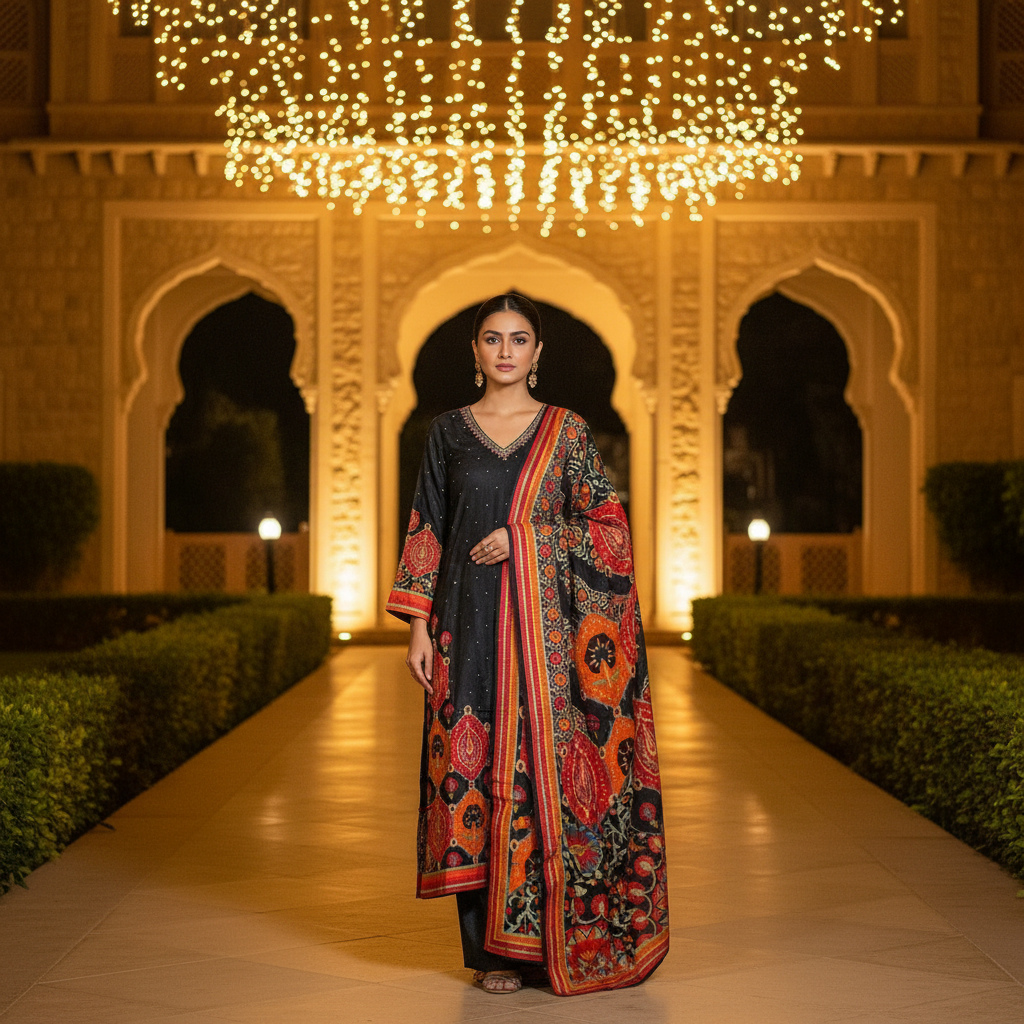 Printed Floral Kurta Set