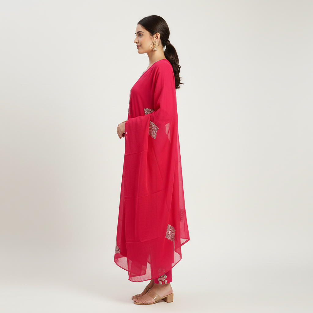Gulabi Festive Pink Kurta Set