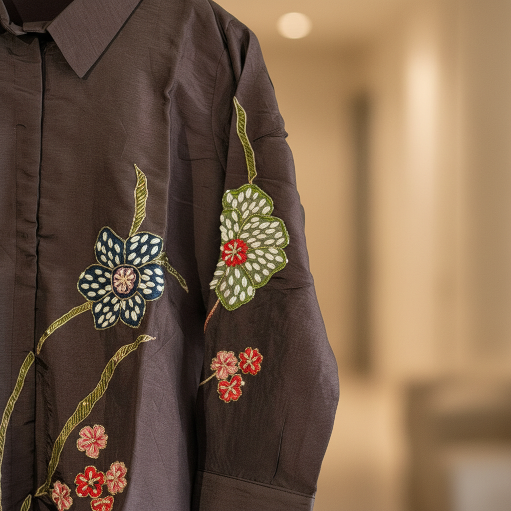 Devika Deep Brown Suit Set
