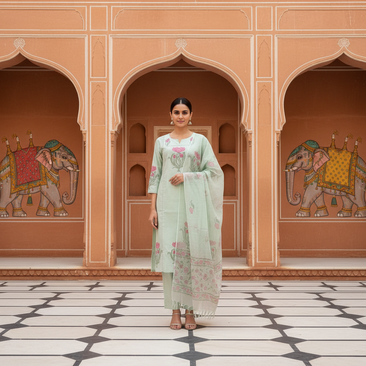 Aahana Soft Pastel Kurta Set
