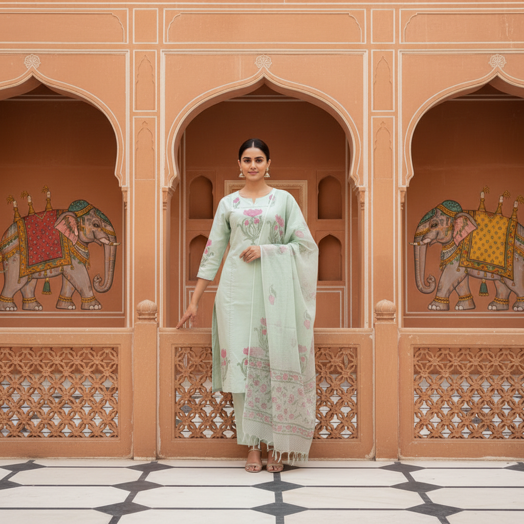 Aahana Soft Pastel Kurta Set