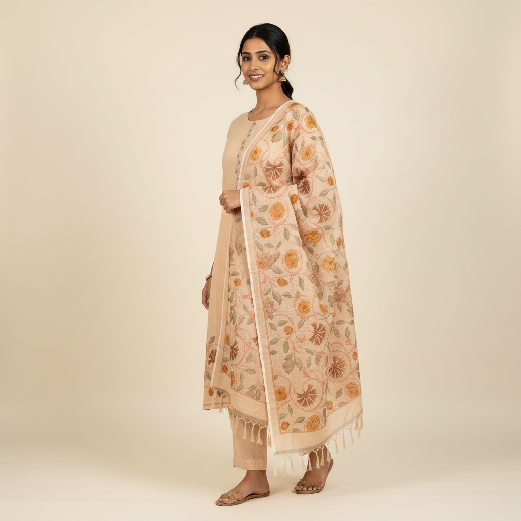 Soft Beige Kurta Set