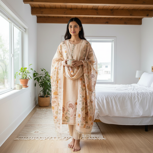 Soft Beige Kurta Set