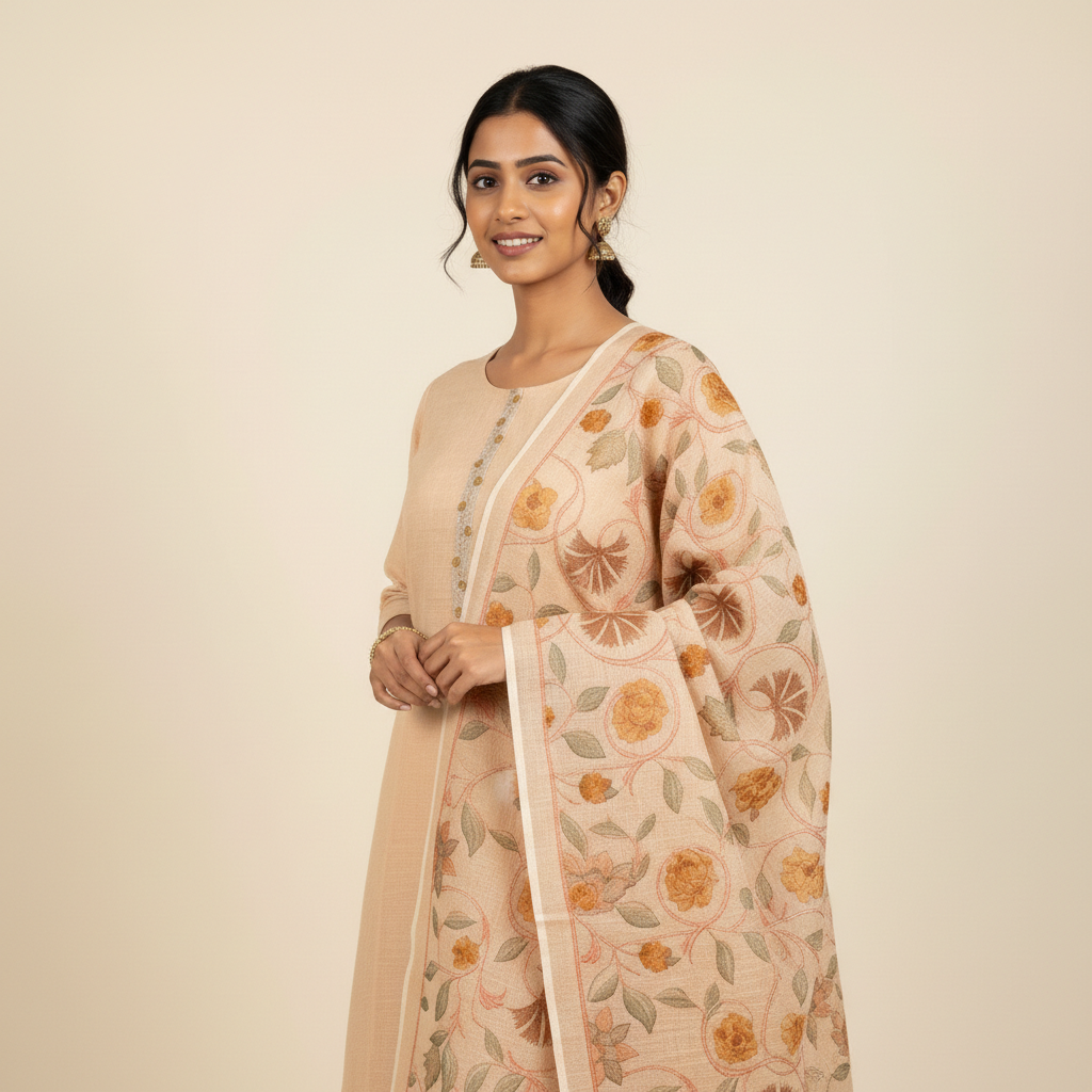 Soft Beige Kurta Set