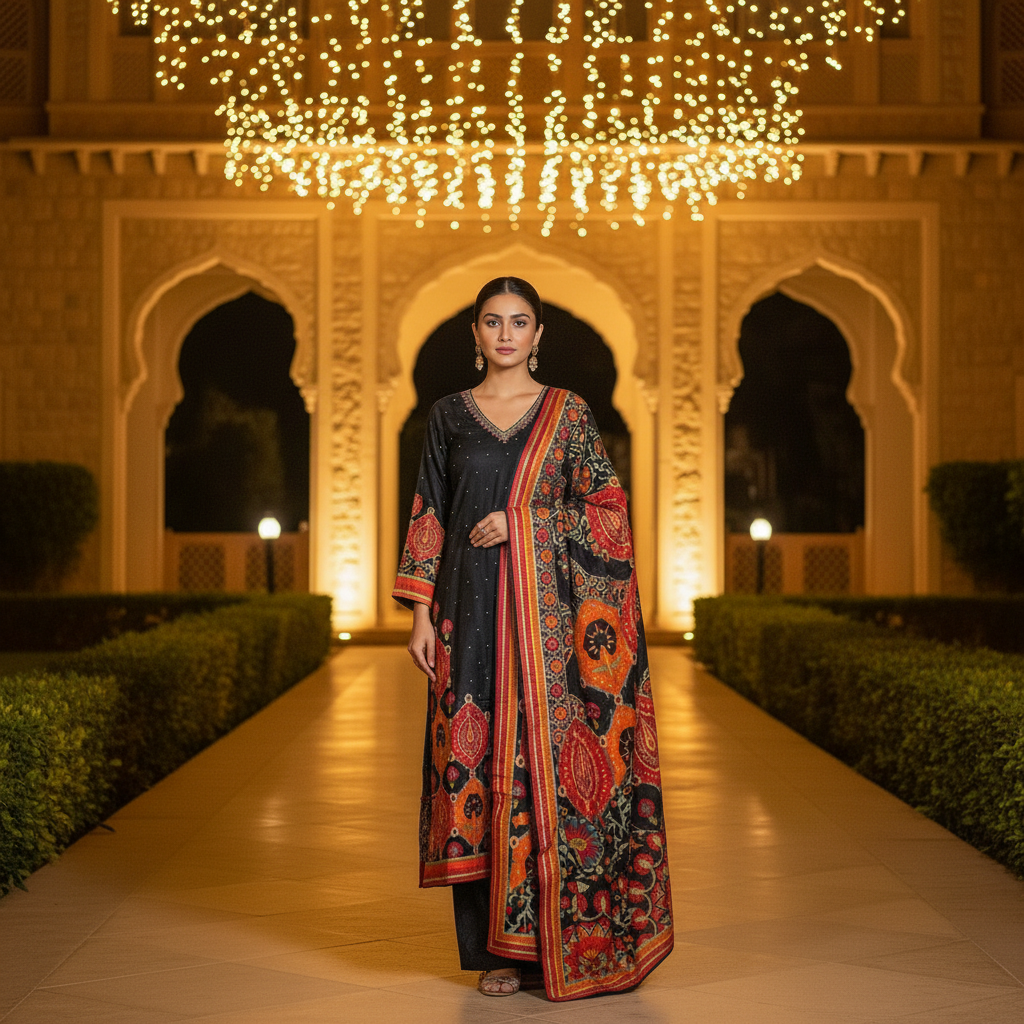 Printed Floral Kurta Set