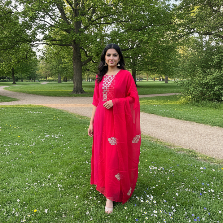 Gulabi Festive Pink Kurta Set