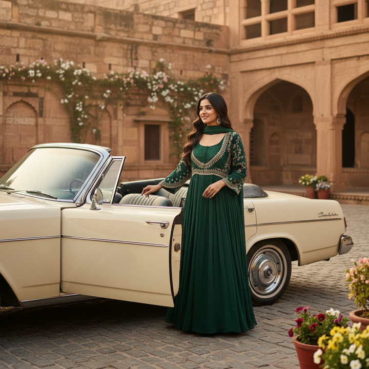 Emerald Green Gown
